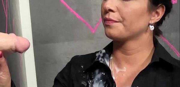  Slime covered facial babe